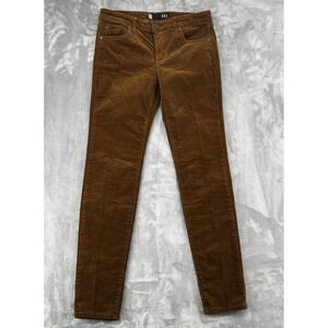 Kut From The Kloth Corduroy Pants Womens 4 Rust Brown Diana Skinny Low Rise